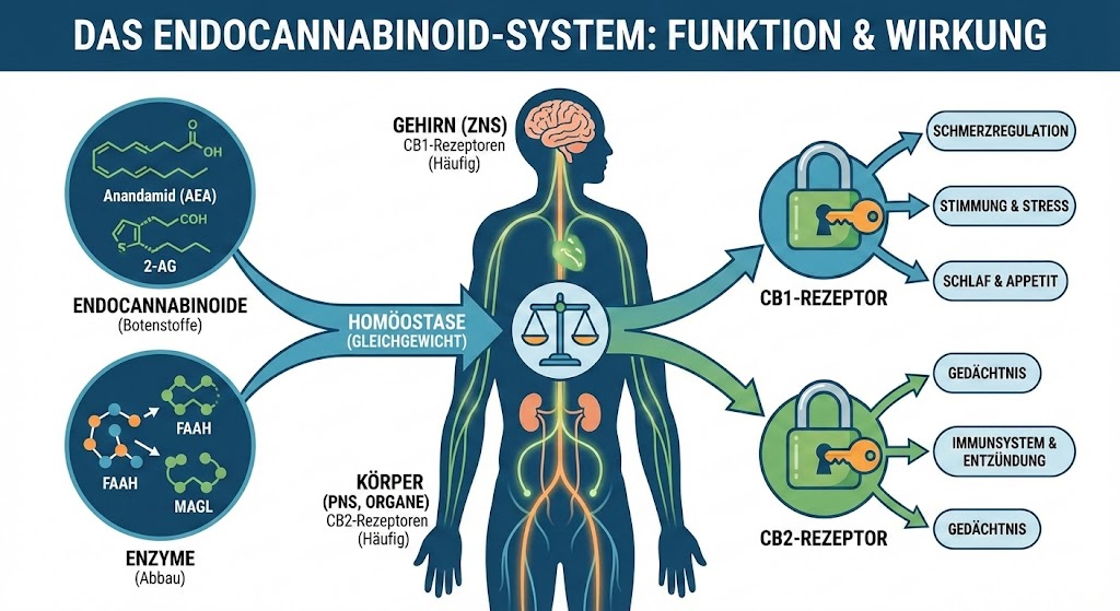 endocannabinoid system funktion Cannadoca